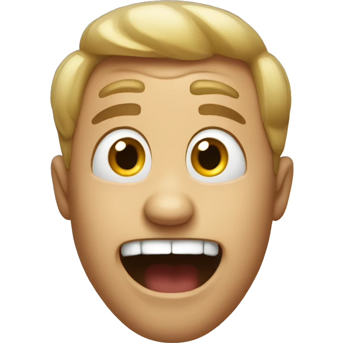 happy but terrified emoji