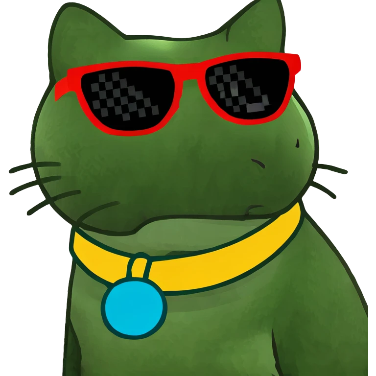 Cat with sunglasses emoji