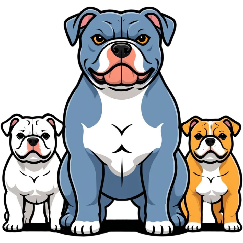 Group of American Bullies emoji