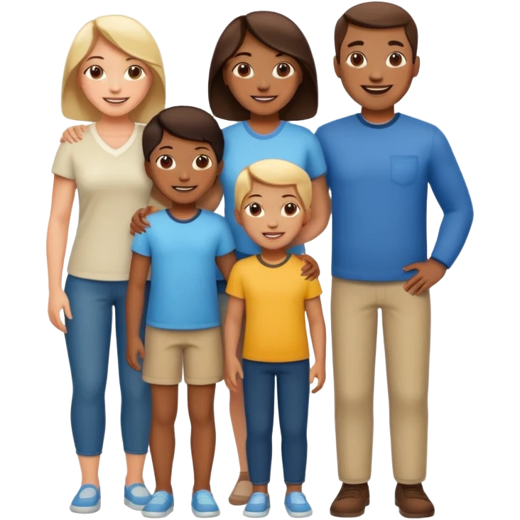 all light full body family emoji