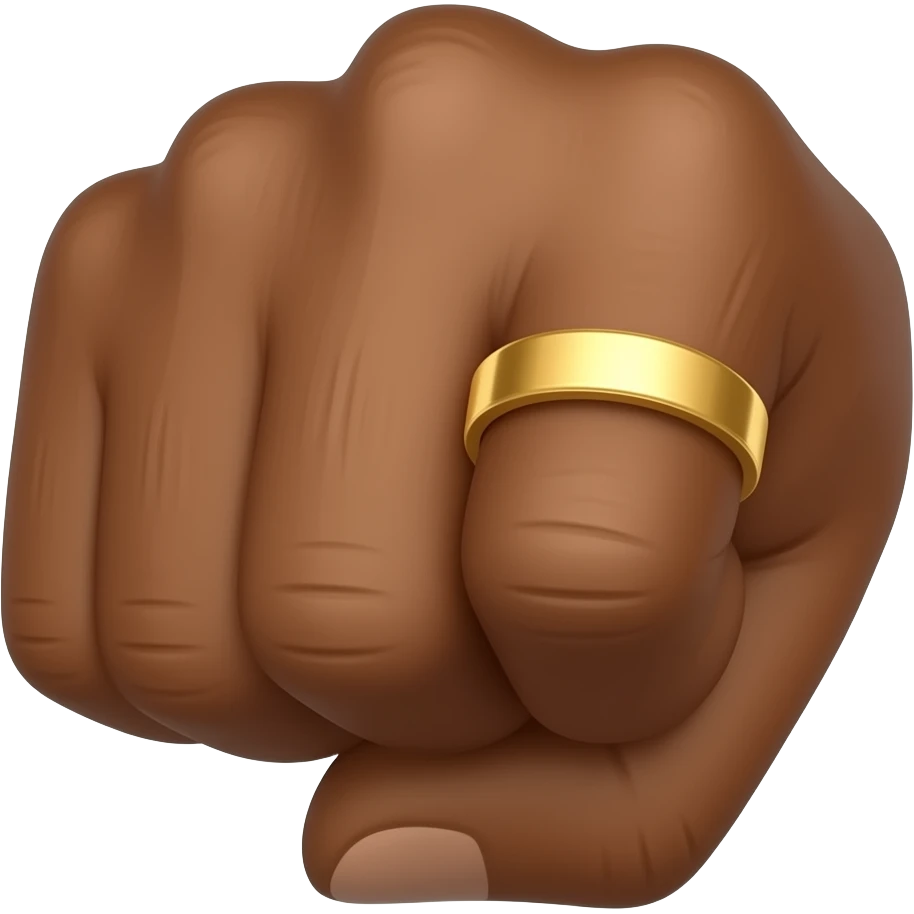 Black men wedding ring emoji