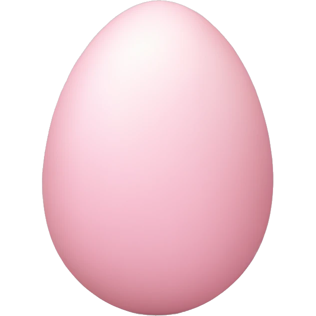 easter light pink egg emoji