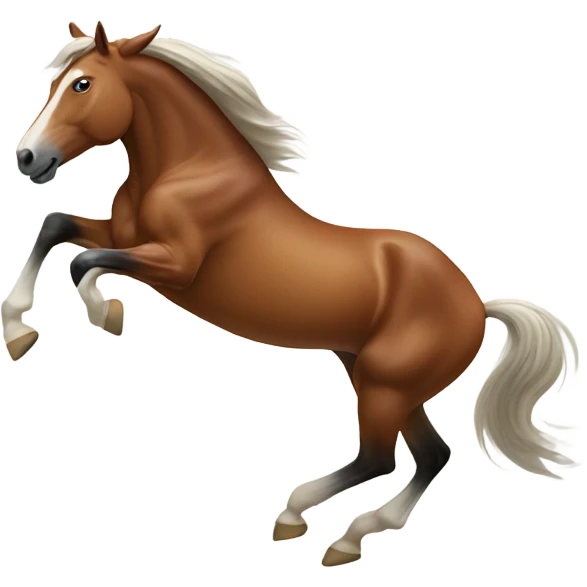 A dancing horse emoji