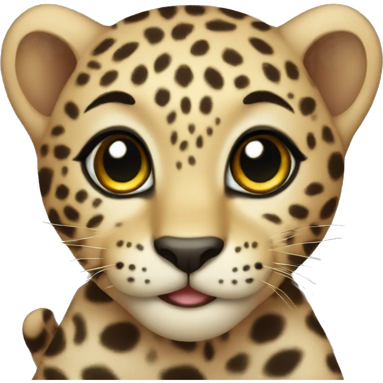 Baby leopard emoji