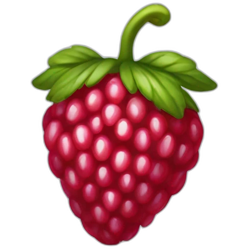 Fraise framboise myrtille emoji