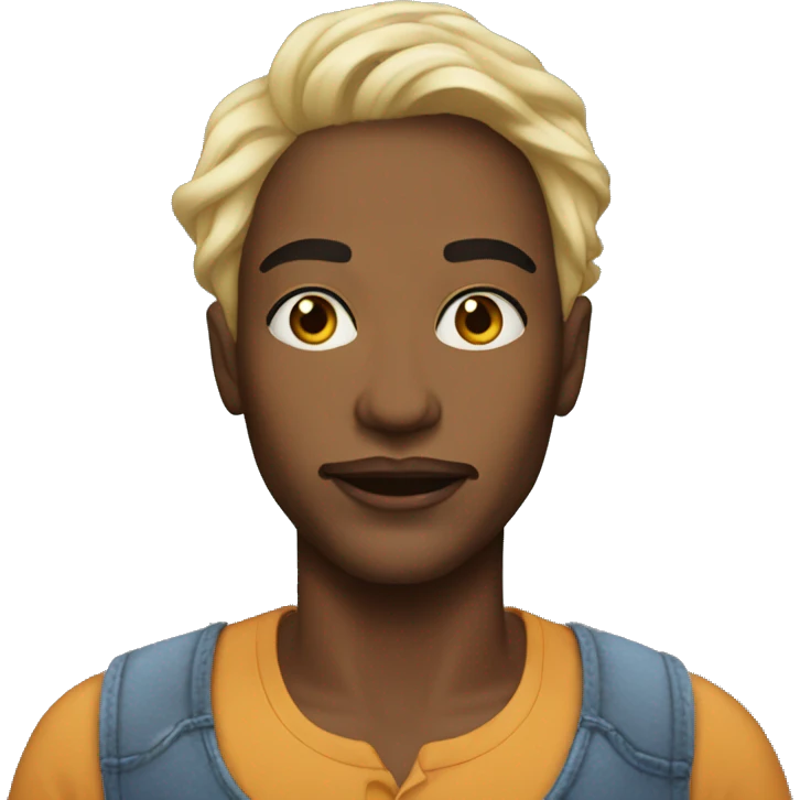 Realist black drag emoji