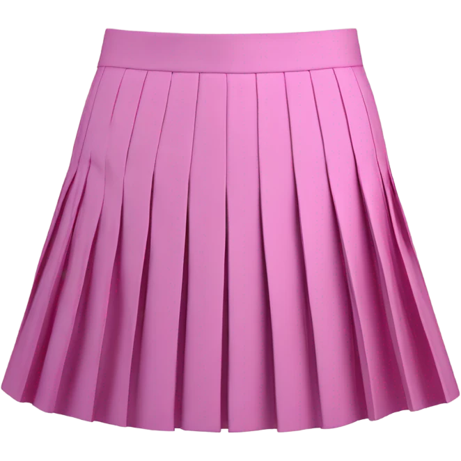 Pink tartan pleated mini skirt, isolated emoji