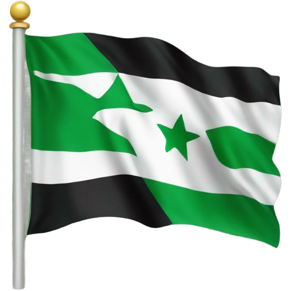 Syria green flag emoji