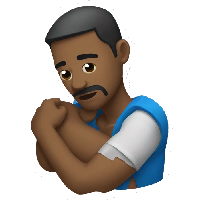 Broken shoulder emoji