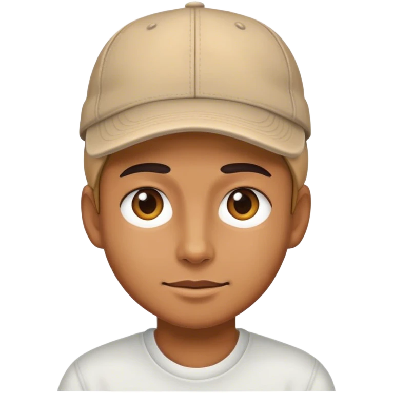 Wearing a cap emoji