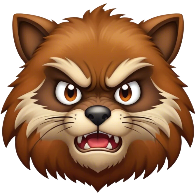 Angry animal emoji