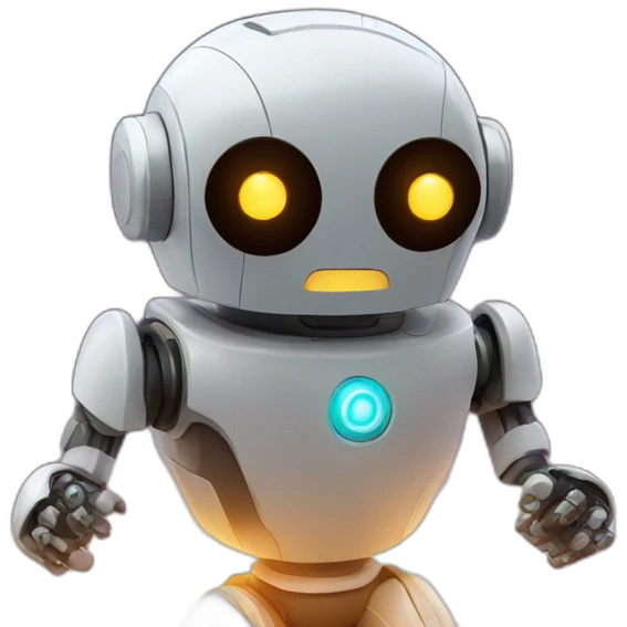 robot with fireworks emoji