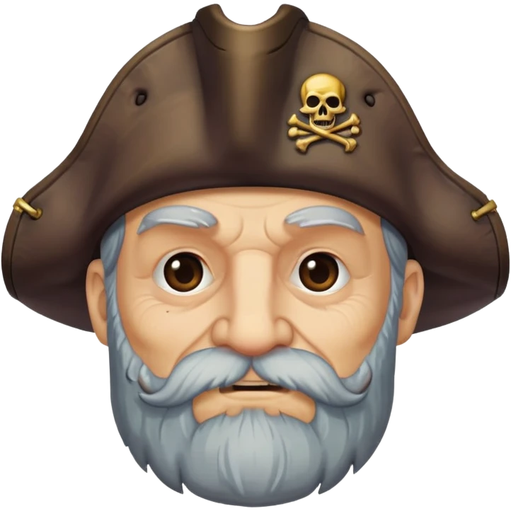 Old pirate with a beard  emoji