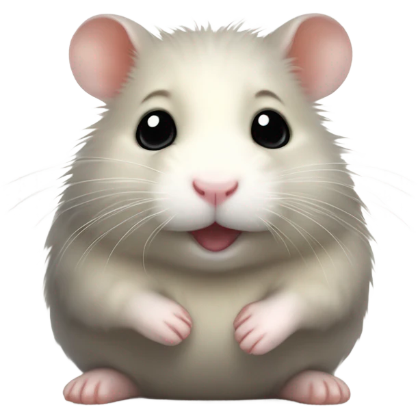 Hamster hugs seal emoji