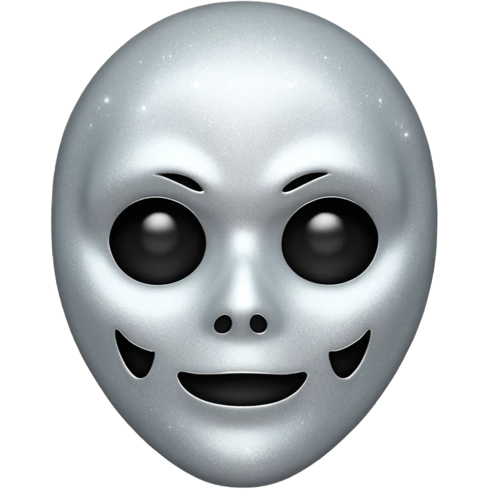 mask Ghost face glitter  emoji