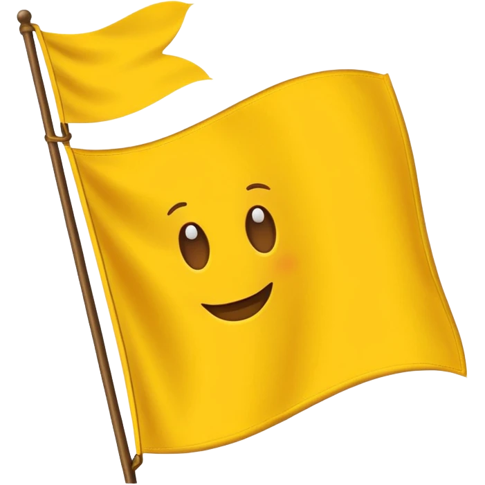 Create a yellow flag  emoji