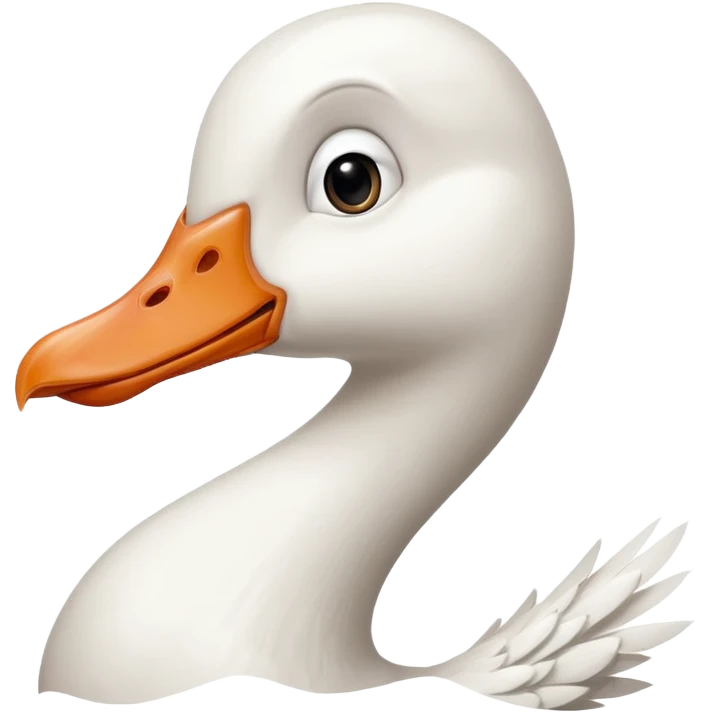 Goofy ahh retarded white Goose  emoji