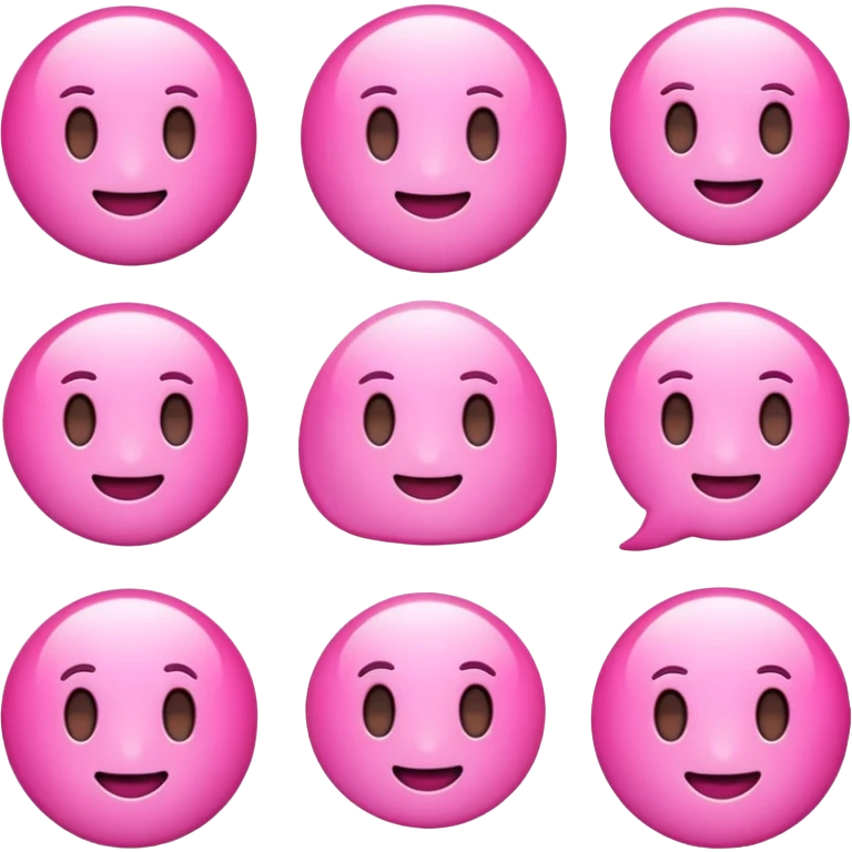 Pink emoji