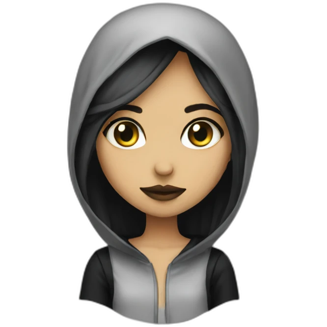 muslim goth girl emoji
