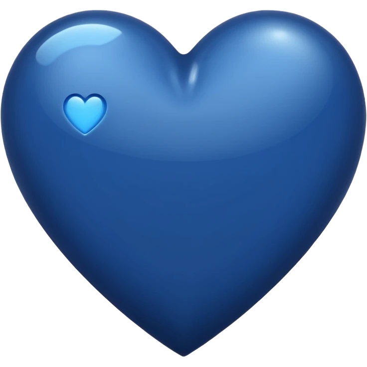 Heart dark blue colour emoji