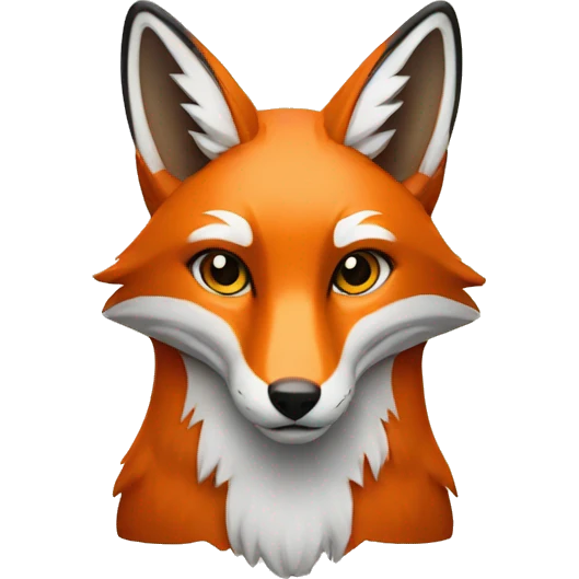 fox with therian symbol on its forehead emoji