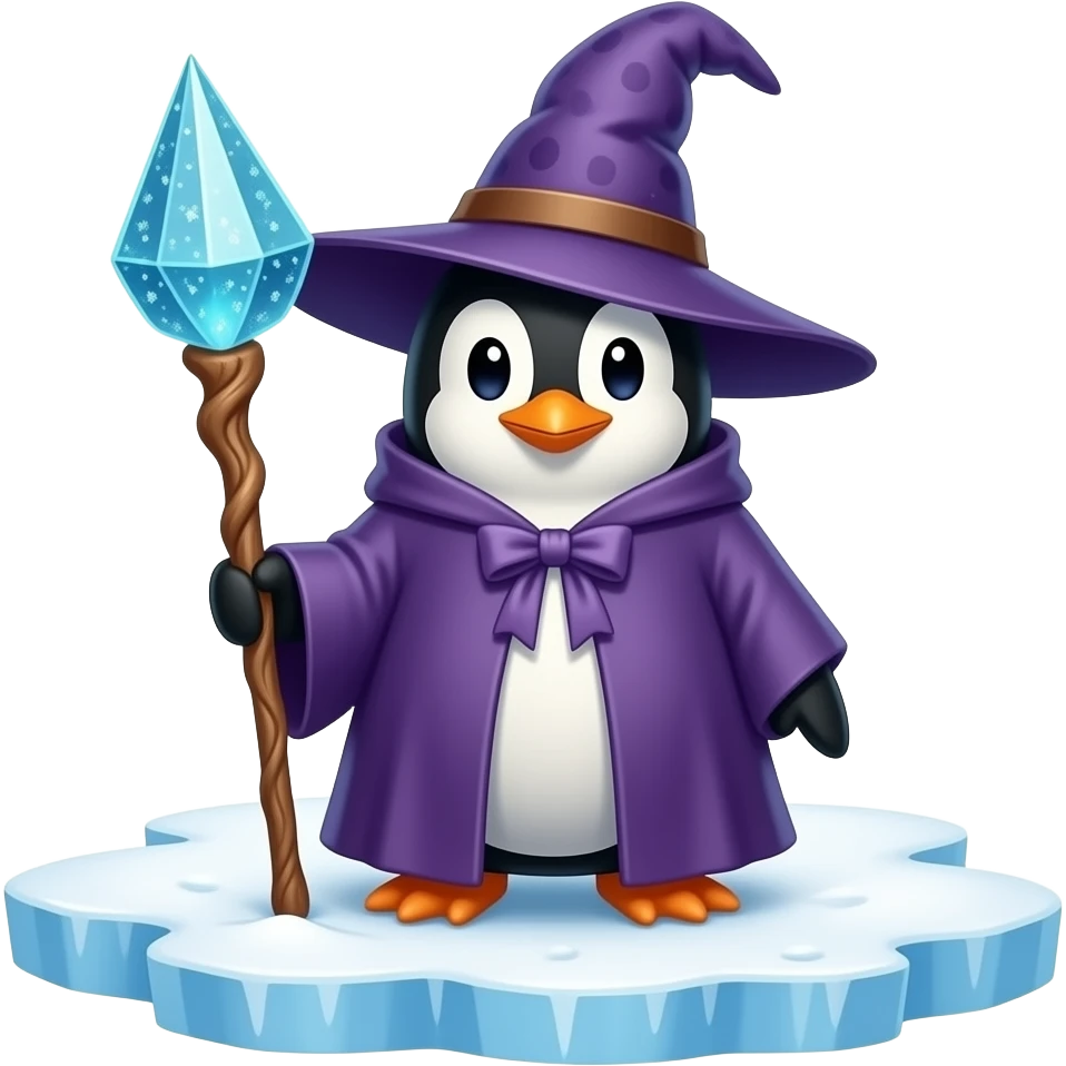 Penguin Wizard emoji