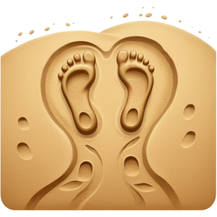 two footprints: child and adult emoji