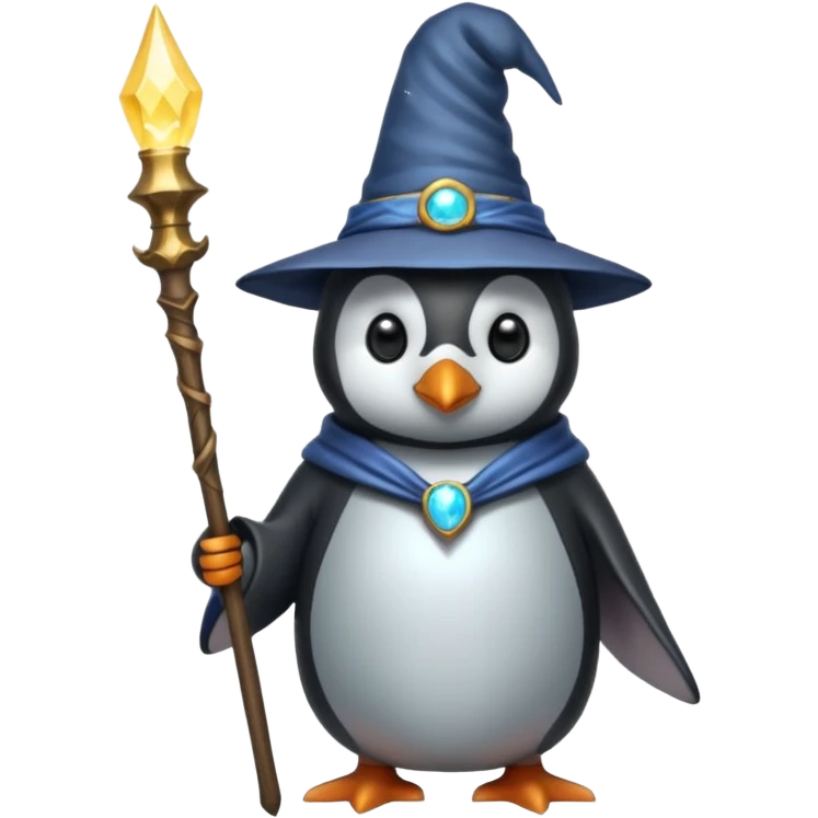 Penguin Wizard emoji
