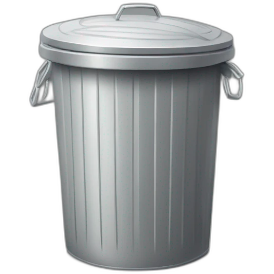 dented trash can emoji