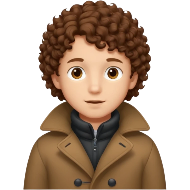 Boy with Brown Curly Hair – Brown curls, young face wearing winter clothes




 emoji