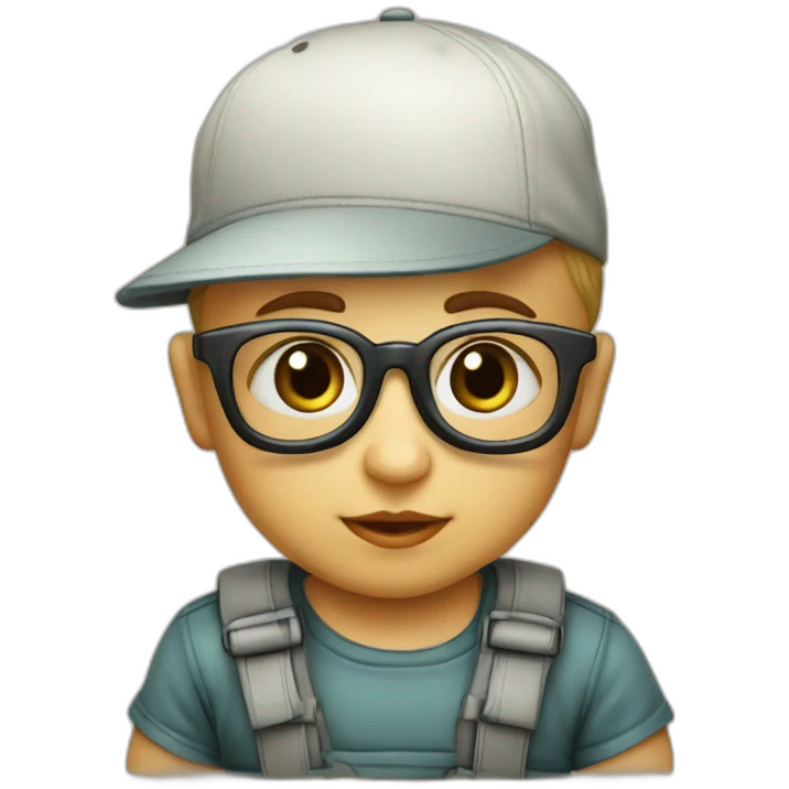 baby-londonien-casquette-lunette emoji