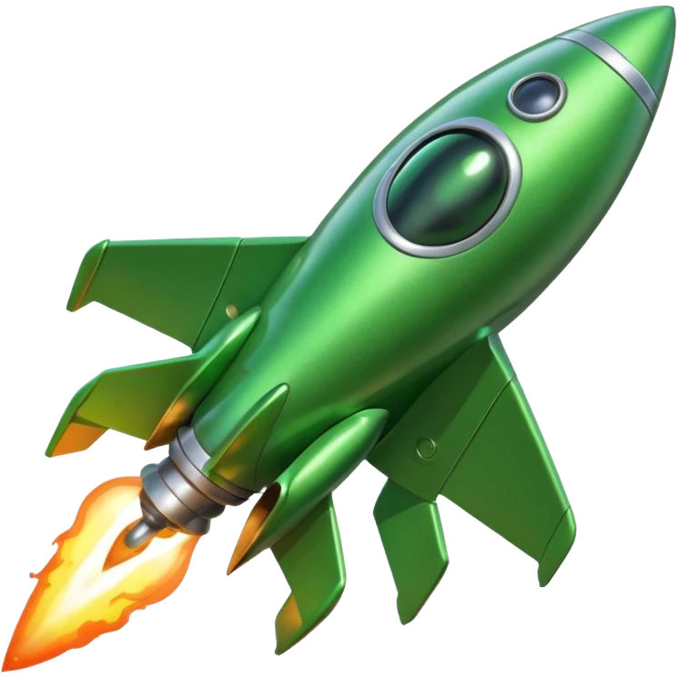 Alien on a rocket emoji