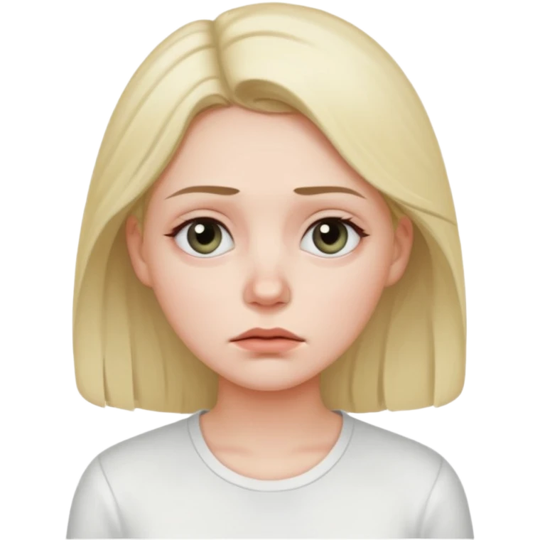 Уставшая женщина с мешками под глазами  emoji