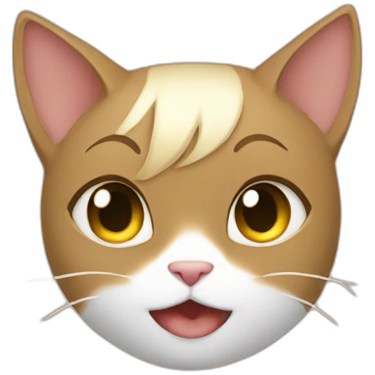 Catgirl peeking emoji