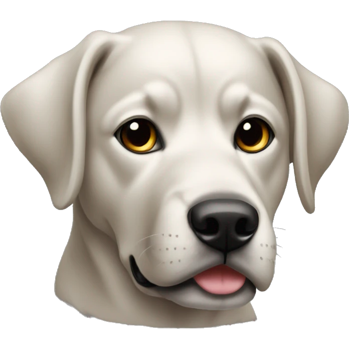 Perro de color negro con una preñada parada y la otra no  emoji