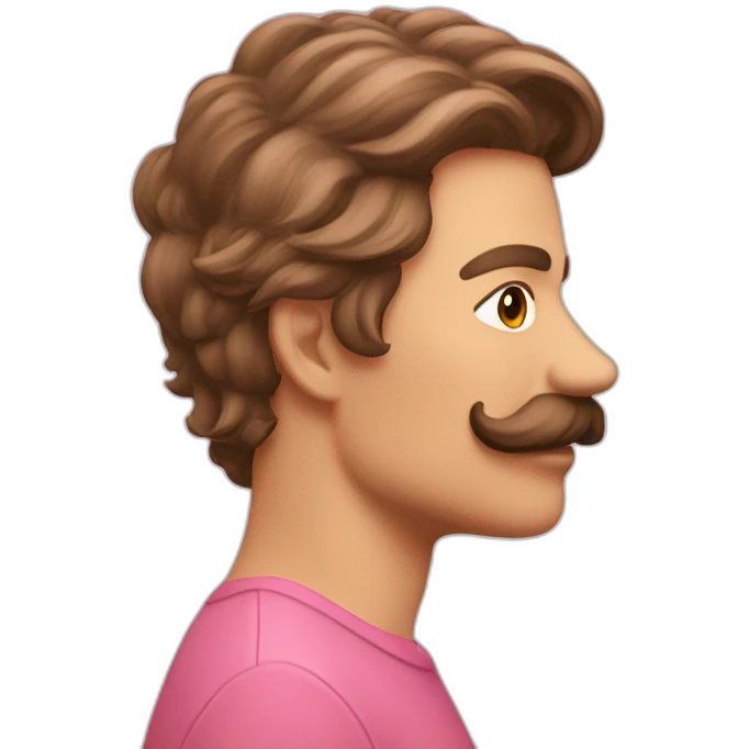 Tache de couleurs rose emoji