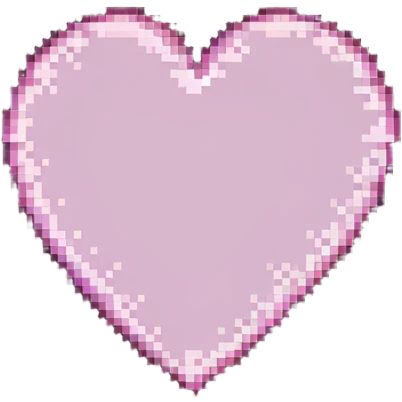 pink pixelated heart emoji