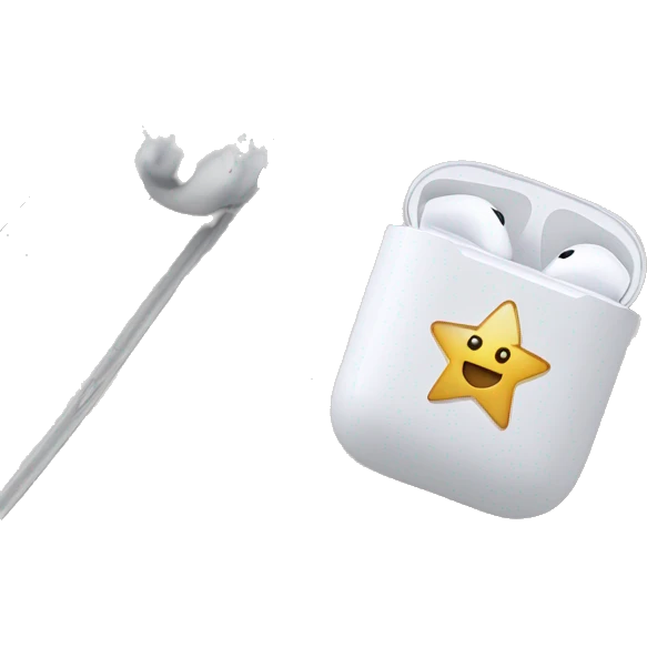 Airpods with a Star  emoji