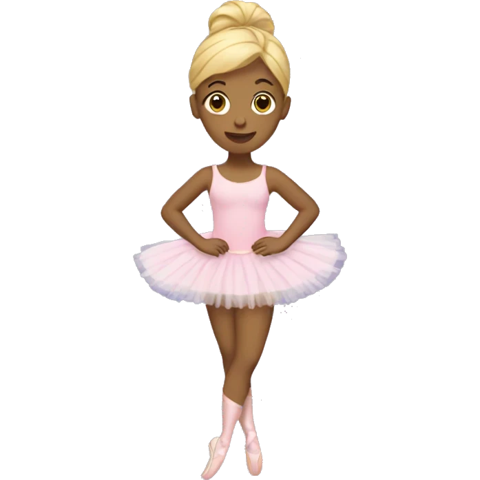Ballerina with a tutu and Blonde hair emoji