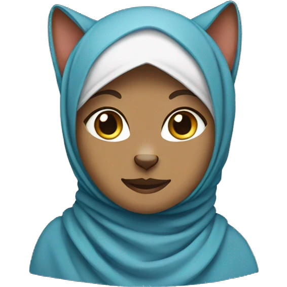 Cat wearing hijab  emoji