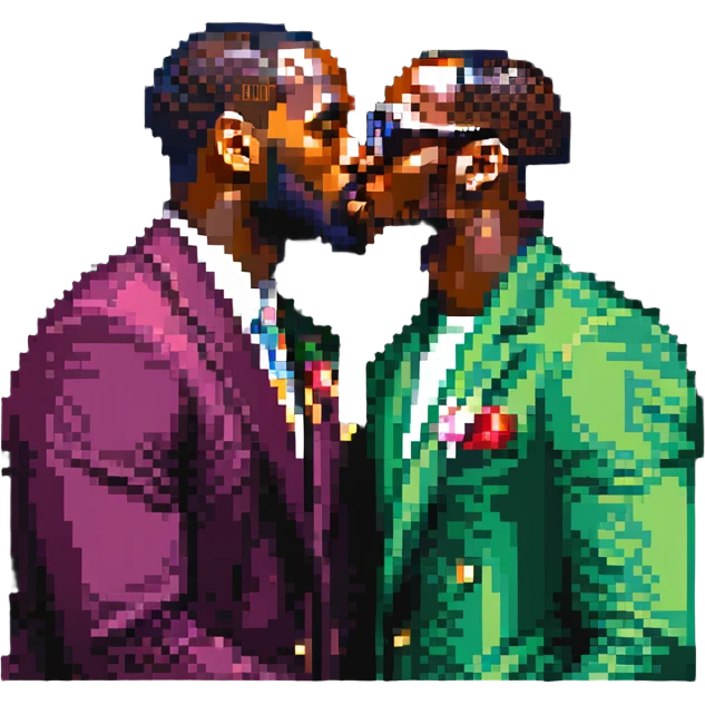 LeBron James kissing P Diddy emoji