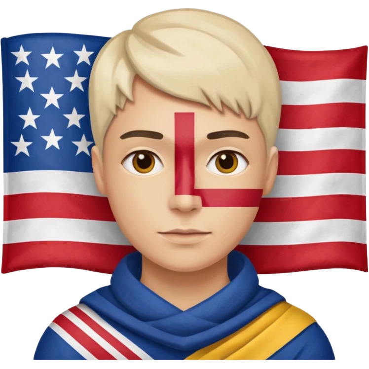 image the flag replacement of the skin of a huam emoji