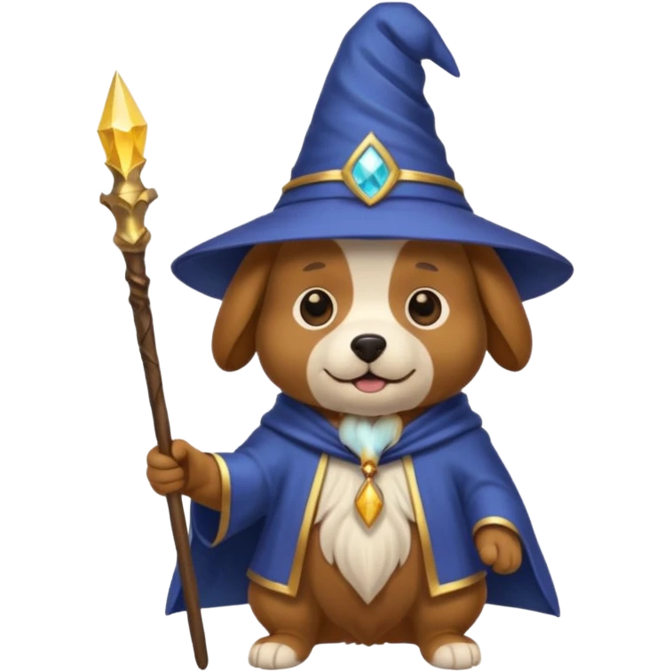 Dog wizard emoji
