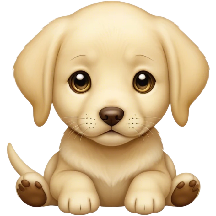 Yellow lab puppy emoji