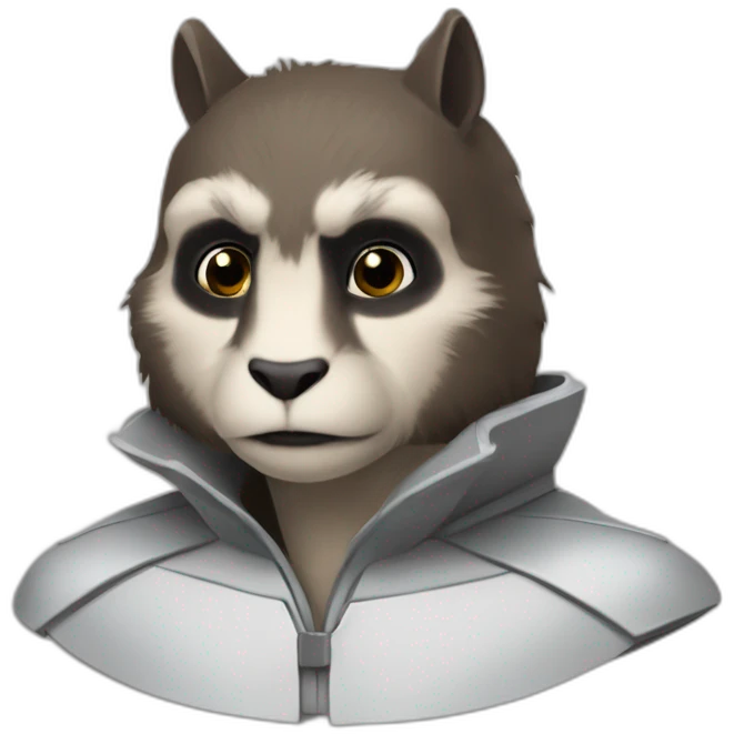 Un marmotte dans les bras de batman emoji