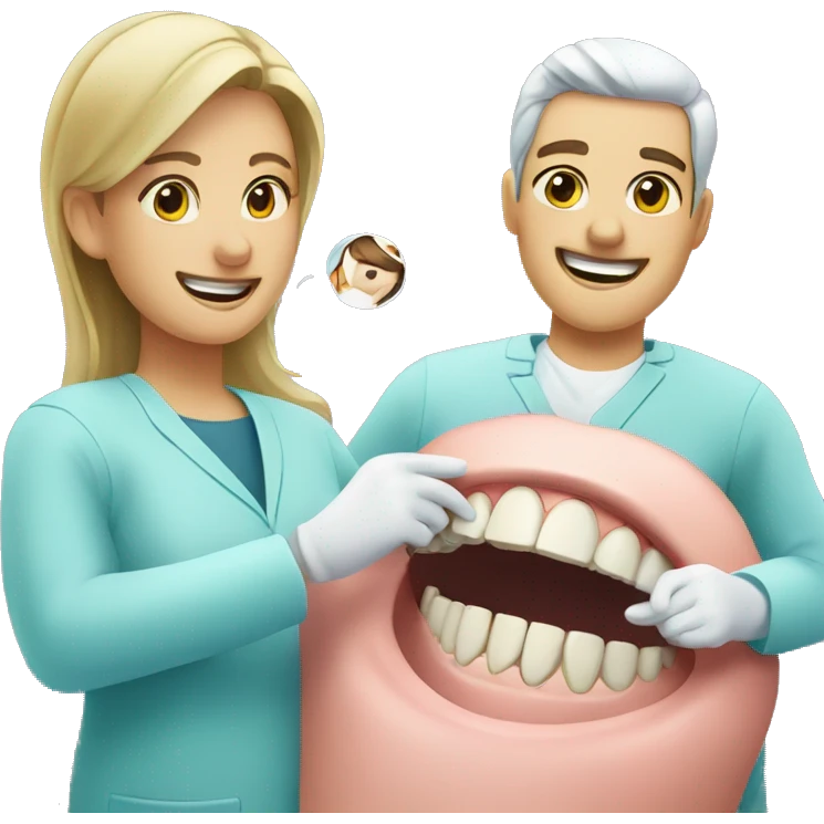 dentist removes woman's teeth emoji