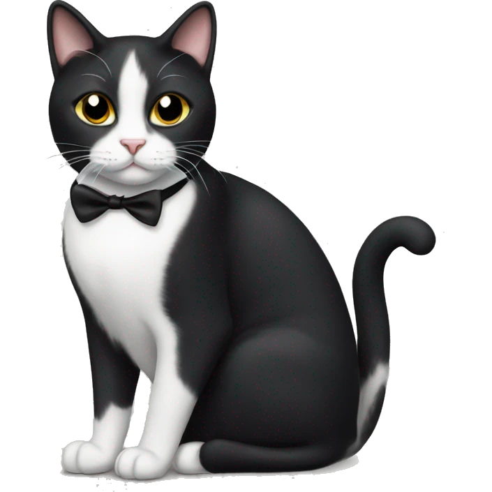 tuxedo cat  emoji