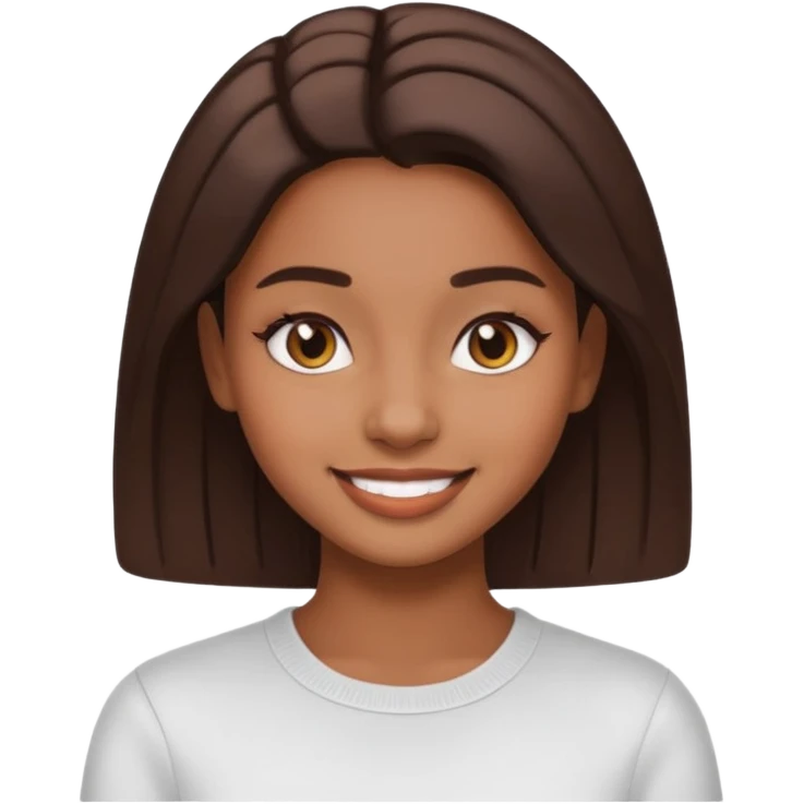 Hazme varios emojis aesthetic pero que sea de una chica morena aesthetic clean girl emoji