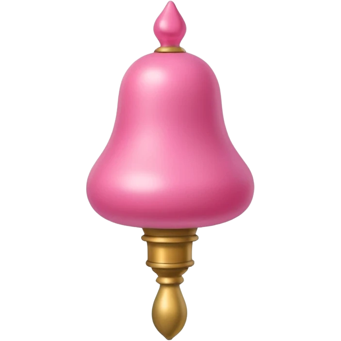 thick veiny skin-toned rod with bulbous bell-shaped pink top emoji