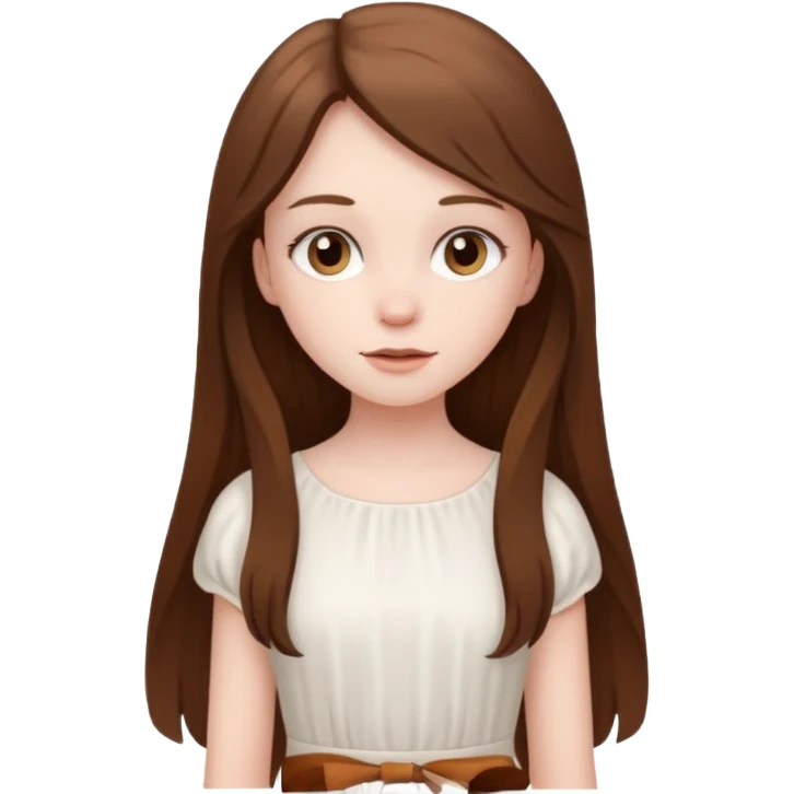 Puritan young girl emoji